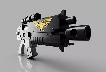 Full-size 3d-Printed  Warhammer 40k Bolter Rifle-Cosplay or Display.