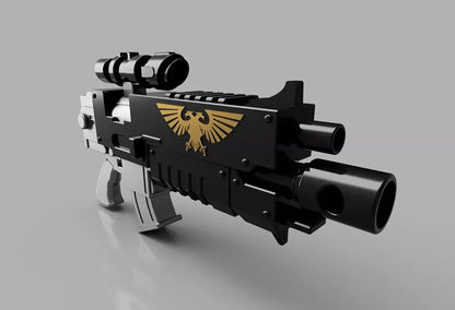 Full-size 3d-Printed  Warhammer 40k Bolter Rifle-Cosplay or Display.