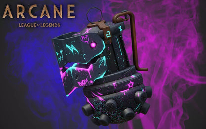 Full-size 3d-Printed  ARCANE Jinx Chomper Grenade-Cosplay or Display.