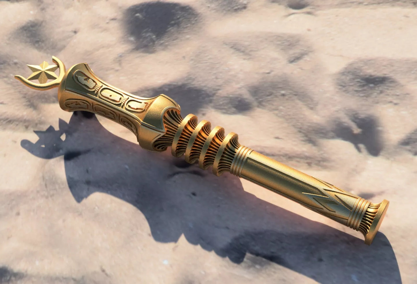 Full-size 3D-Printed - The Mummy Returns - Sceptre of Osiris Prop Replica